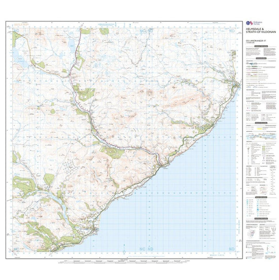 Landranger 17 Helmsdale & Strath of Kildonan Map With Digital Version