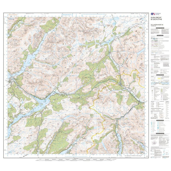 Landranger 50 Glen Orchy & Loch Etive Map With Digital Version
