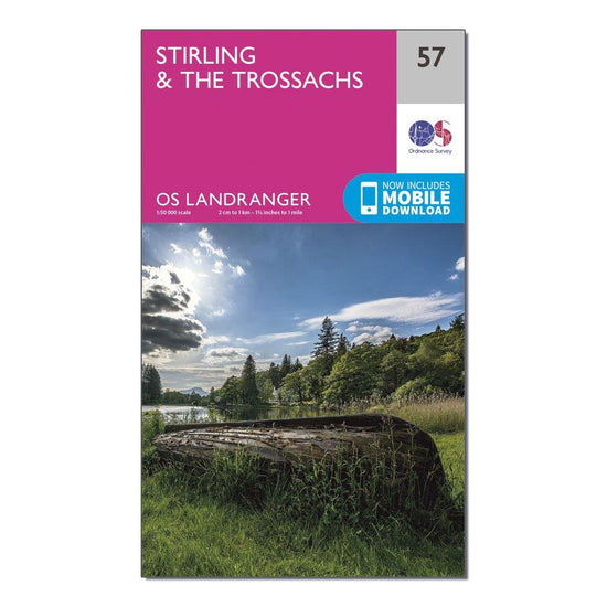 Landranger 57 Stirling & The Trossachs Map With Digital Version