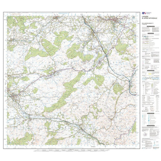 Landranger 71 Lanark & Upper Nithsdale Map With Digital Version