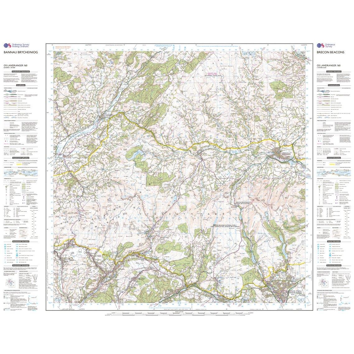 Landranger 160 Brecon Beacons Map With Digital Version