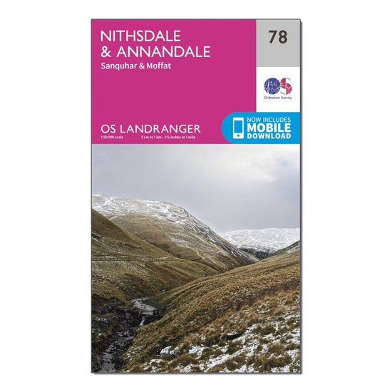 Landranger 78 Nithsdale & Annandale, Sanquhar & Moffat Map With Digital Version