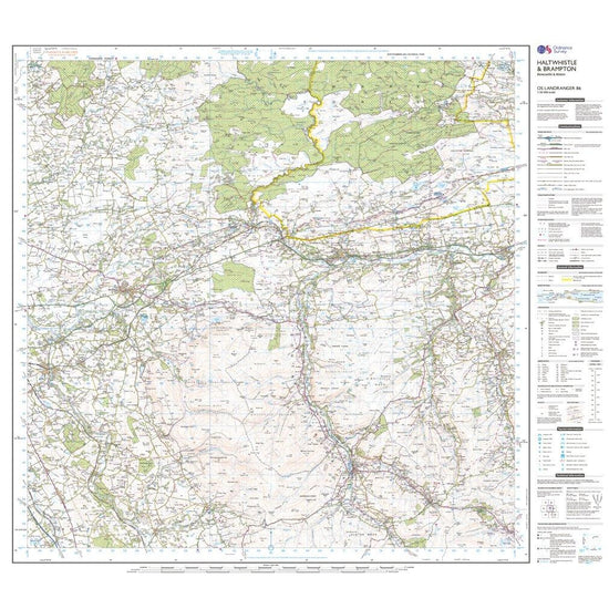 Landranger 86 Haltwhistle & Brampton, Bewcastle & Alston Map With Digital Version