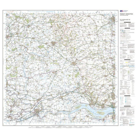 Landranger 106 Market Weighton, Goole & Stamford Bridge Map With Digital Version