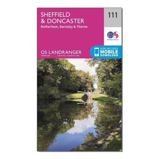 Landranger 111 Sheffield & Doncaster, Rotherham, Barnsley & Thorne Map With Digital Version