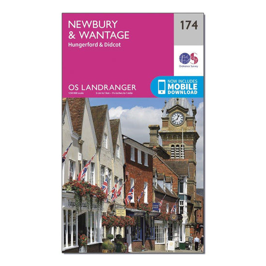 Landranger 174 Newbury & Wantage, Hungerford & Didcot Map With Digital Version