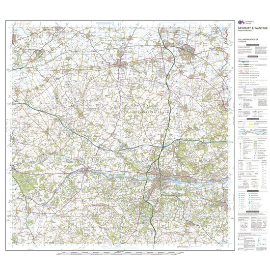 Landranger 174 Newbury & Wantage, Hungerford & Didcot Map With Digital Version
