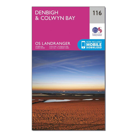 Landranger 116 Denbigh & Colwyn Bay Map With Digital Version