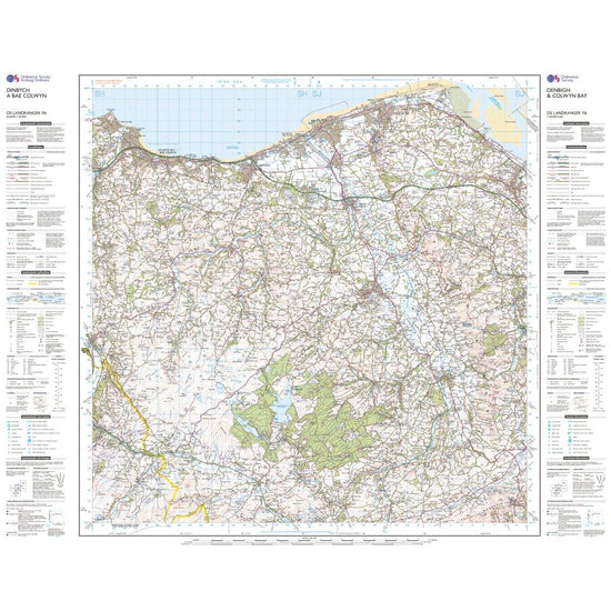 Landranger 116 Denbigh & Colwyn Bay Map With Digital Version
