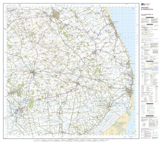 Landranger 122 Skegness & Horncastle Map With Digital Version