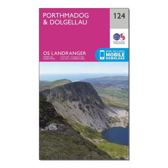 Landranger 124 Porthmadog & Dolgellau Map With Digital Version