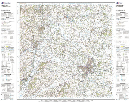Landranger 126 Shrewsbury & Oswestry Map With Digital Version