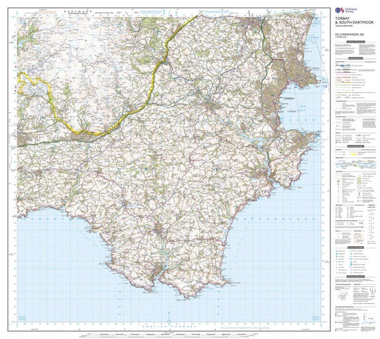 Landranger 202 Torbay & South Dartmoor, Totnes & Salcombe Map With Digital Version