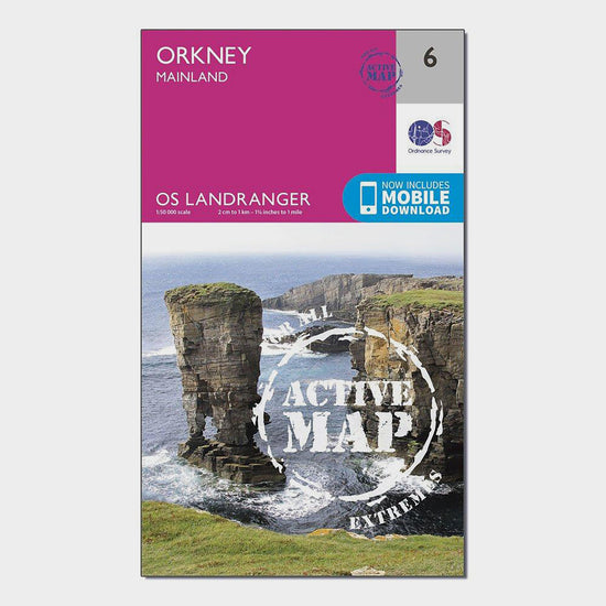 Landranger Active 6 Orkney Mainland Map With Digital Version