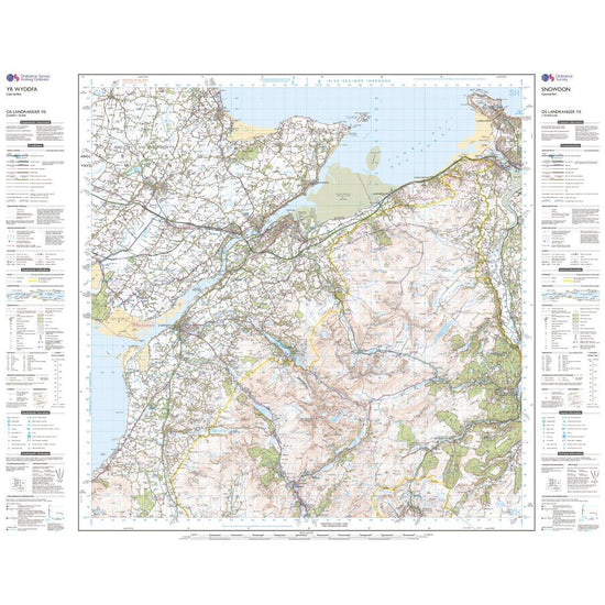 Landranger Active 115 Snowdon & Caernarfon Map With Digital Version