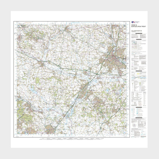 Landranger Active 128 Derby & Burton upon Trent Map With Digital Version
