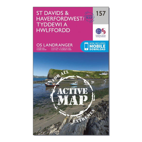 Landranger Active 157 St Davids & Haverfordwest Map With Digital Version