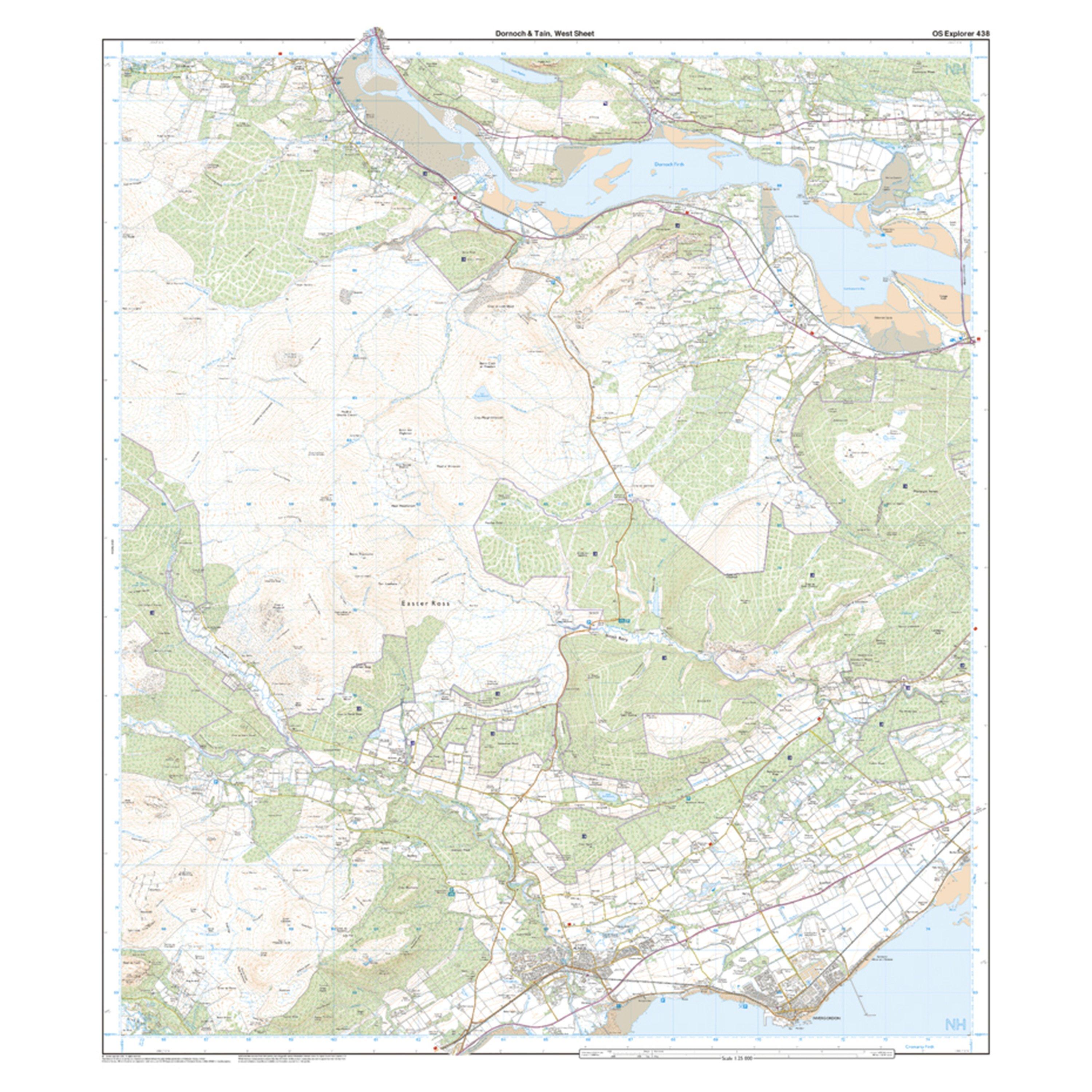 Explorer 438 Dornoch & Tain Map With Digital Version