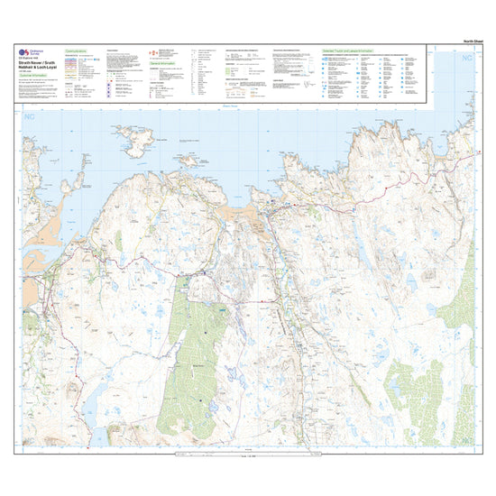 Explorer 448 Strath Naver & Loch Loyal Map With Digital Version