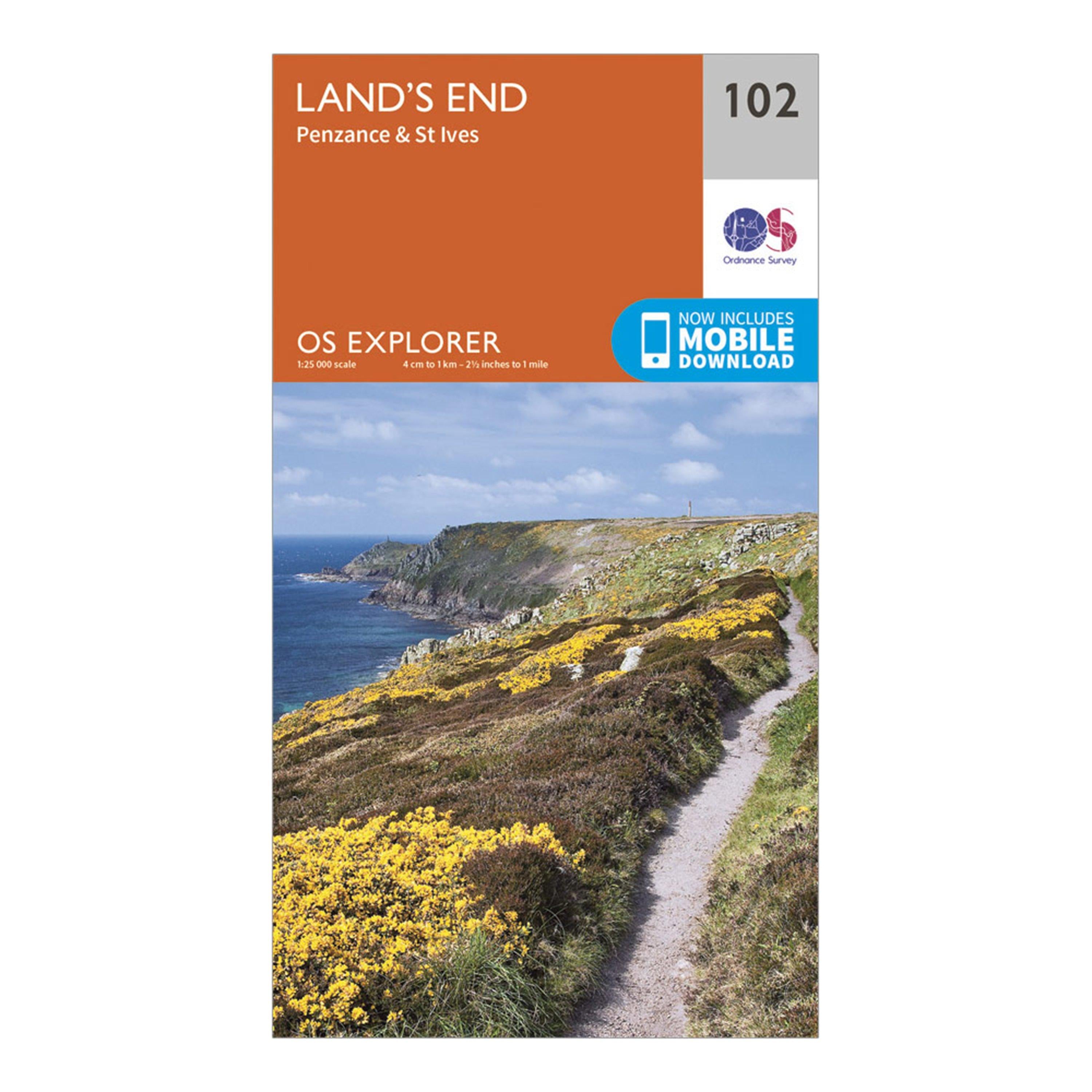 Explorer 102 Land’s End Map With Digital Version