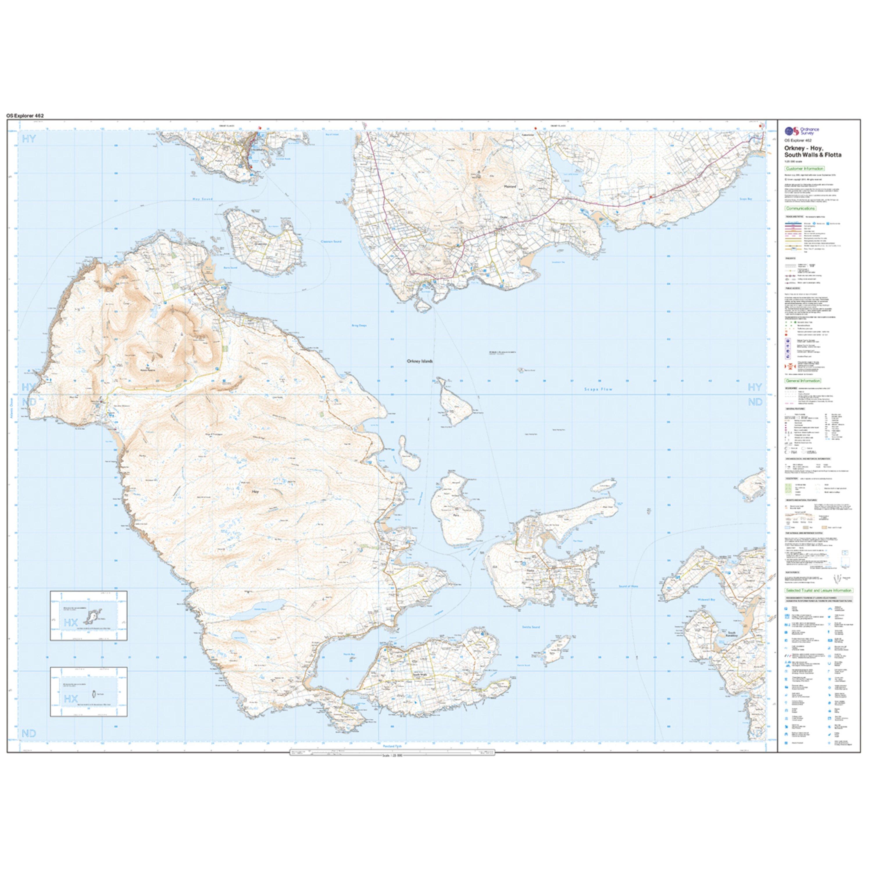 Explorer 462 Orkney Map With Digital Version