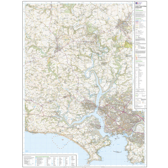 Explorer Active 108 Lower Tamar Valley & Plymouth Map With Digital Version