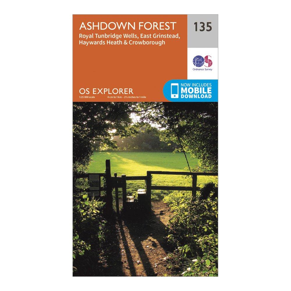 Explorer 135 Ashdown Forest Map With Digital Version