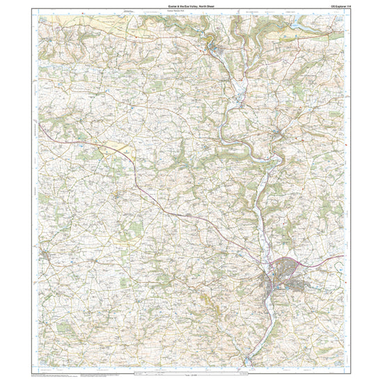 Explorer Active 114 Exeter & The Exe Valley Map With Digital Version