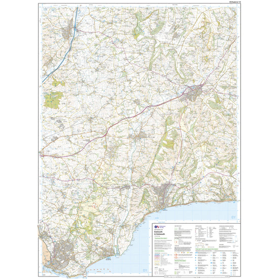 Explorer Active 115 Exmouth & Sidmouth Map With Digital Version