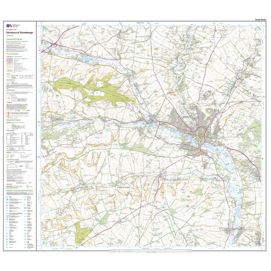 Explorer Active 130 Salisbury & Stonehenge Map With Digital Version
