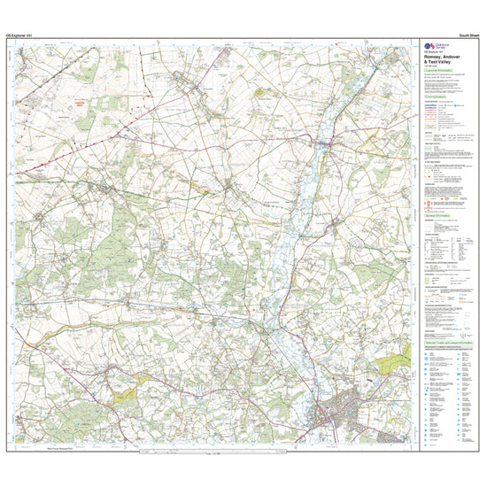 Explorer Active 131 Romsey, Andover & Test Valley Map With Digital Version