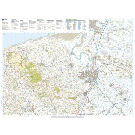 Explorer Active 140 Quantock Hills & Bridgewater Map With Digital Version