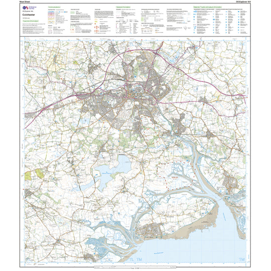 Explorer 184 Colchester, Harwich & Clacton-on-Sea Map With Digital Version