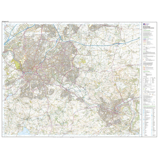 Explorer Active 155 Bristol & Bath Map With Digital Version