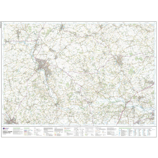 Explorer 196 Sudbury, Hadleigh & Dedham Vale Map With Digital Version