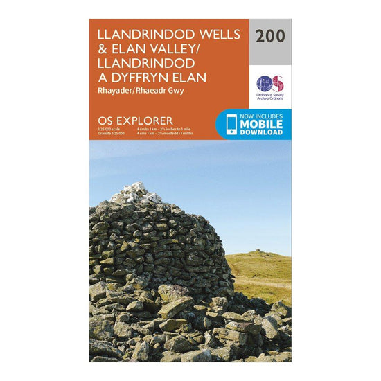 Explorer 200 Llandrindod Wells & Elan Valley & Rhayader Map With Digital Version