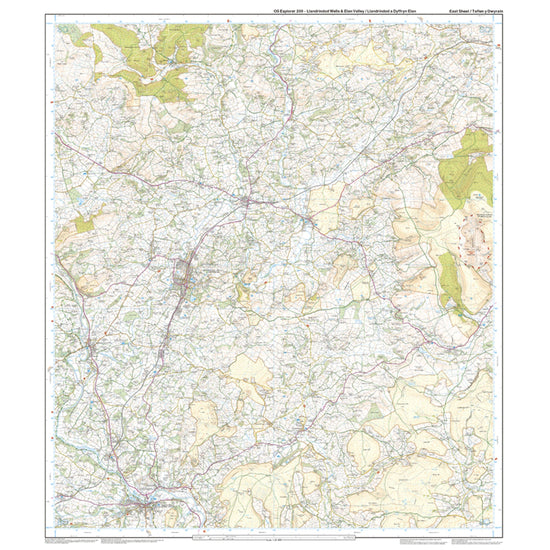 Explorer 200 Llandrindod Wells & Elan Valley & Rhayader Map With Digital Version