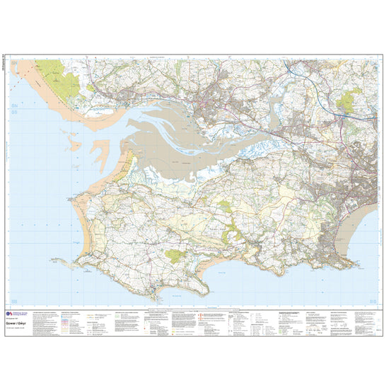 Explorer Active 164 Gower & Llanelli Map With Digital Version