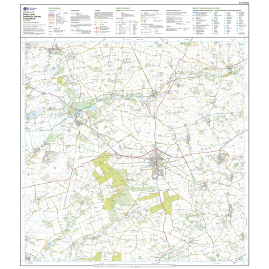 Explorer 236 King's Lynn, Downham Market & Swaffham Map With Digital Version