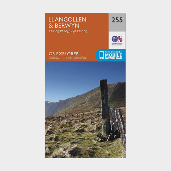 Explorer 255 Llangollen & Berwyn Map With Digital Version