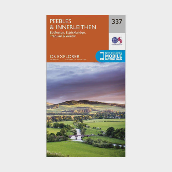 Explorer 337 Peebles & Interleithen Map With Digital Version