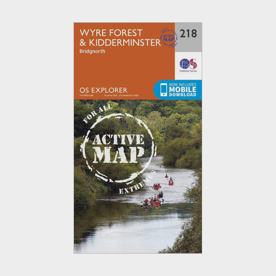 Explorer Active 218 Kidderminster & Wyre Forest Map With Digital Version
