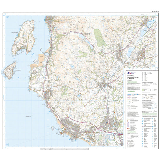 Explorer 341 Greenoch, Largs & Millport Map With Digital Version