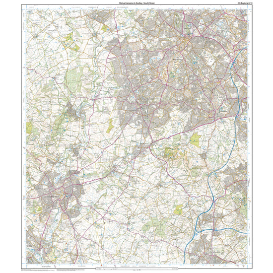 Explorer Active 219 Wolverhampton & Dudley Map With Digital Version