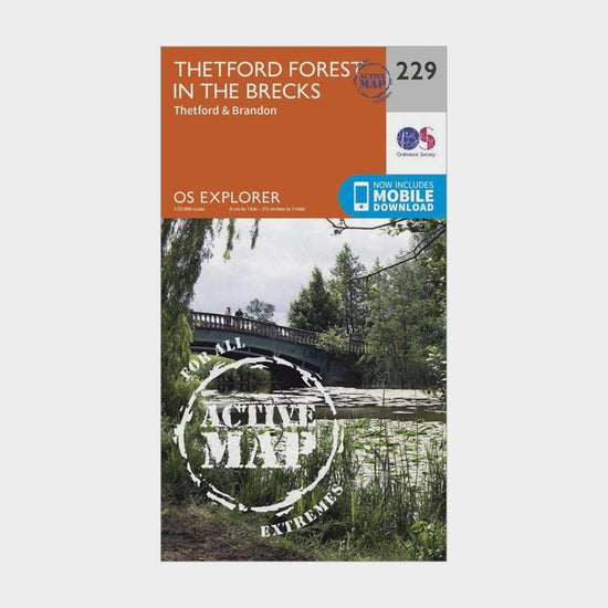 Explorer Active 229 Thetford Forest in the Brecks Map With Digital Version