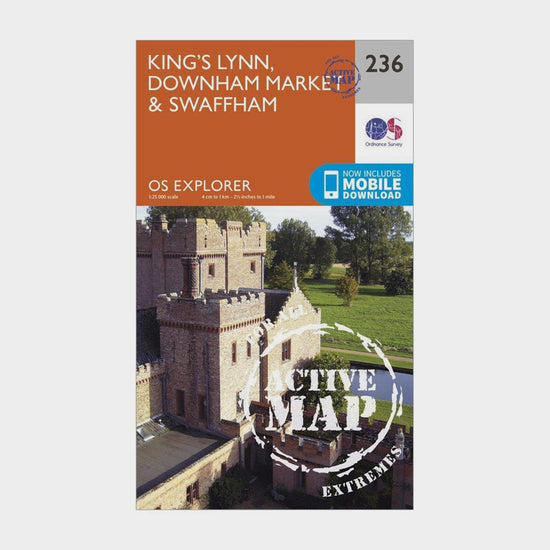 Explorer Active 236 King’s Lynn, Downham Market & Swaffham Map With Digital Version