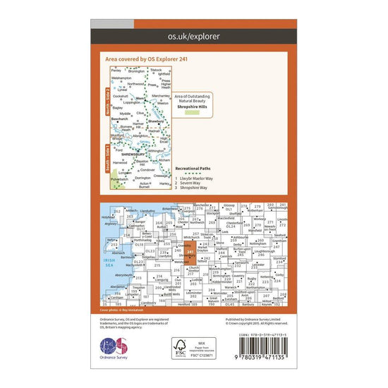 Explorer Active 241 Shrewsbury, Wem, Shawbury & Baschurch Map With Digital Version