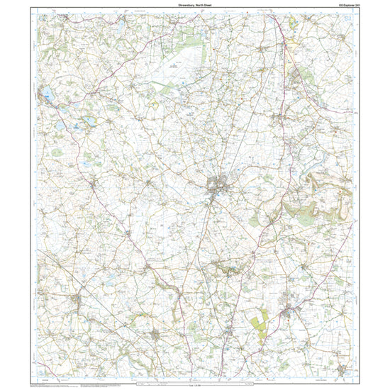 Explorer Active 241 Shrewsbury, Wem, Shawbury & Baschurch Map With Digital Version