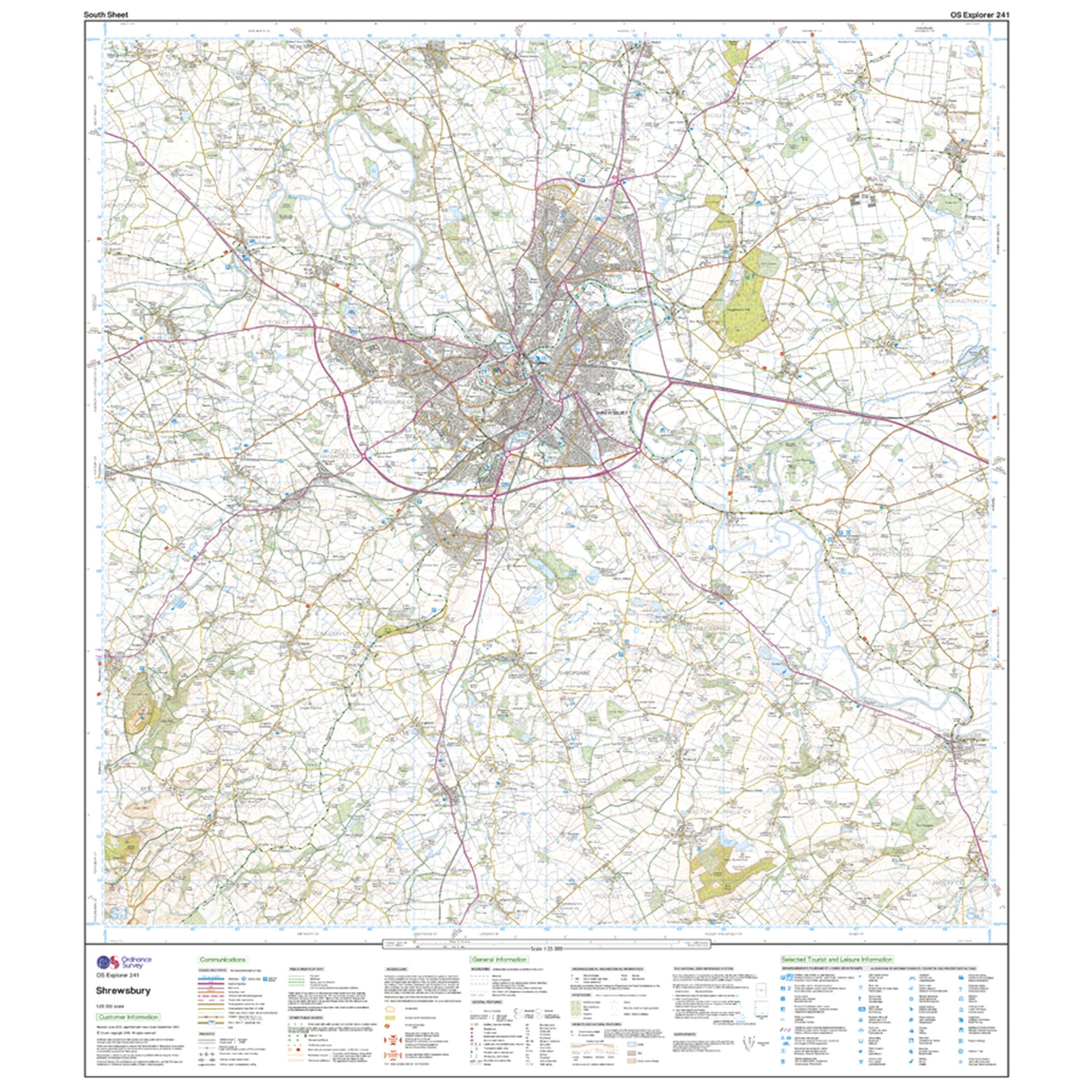 Explorer Active 241 Shrewsbury, Wem, Shawbury & Baschurch Map With Digital Version