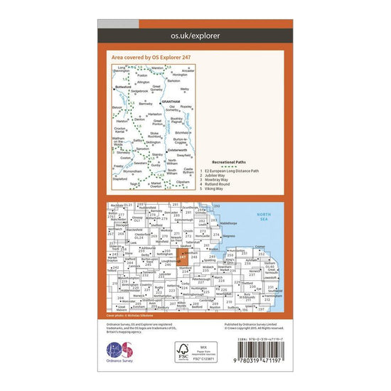 Explorer Active 247 Grantham Map With Digital Version